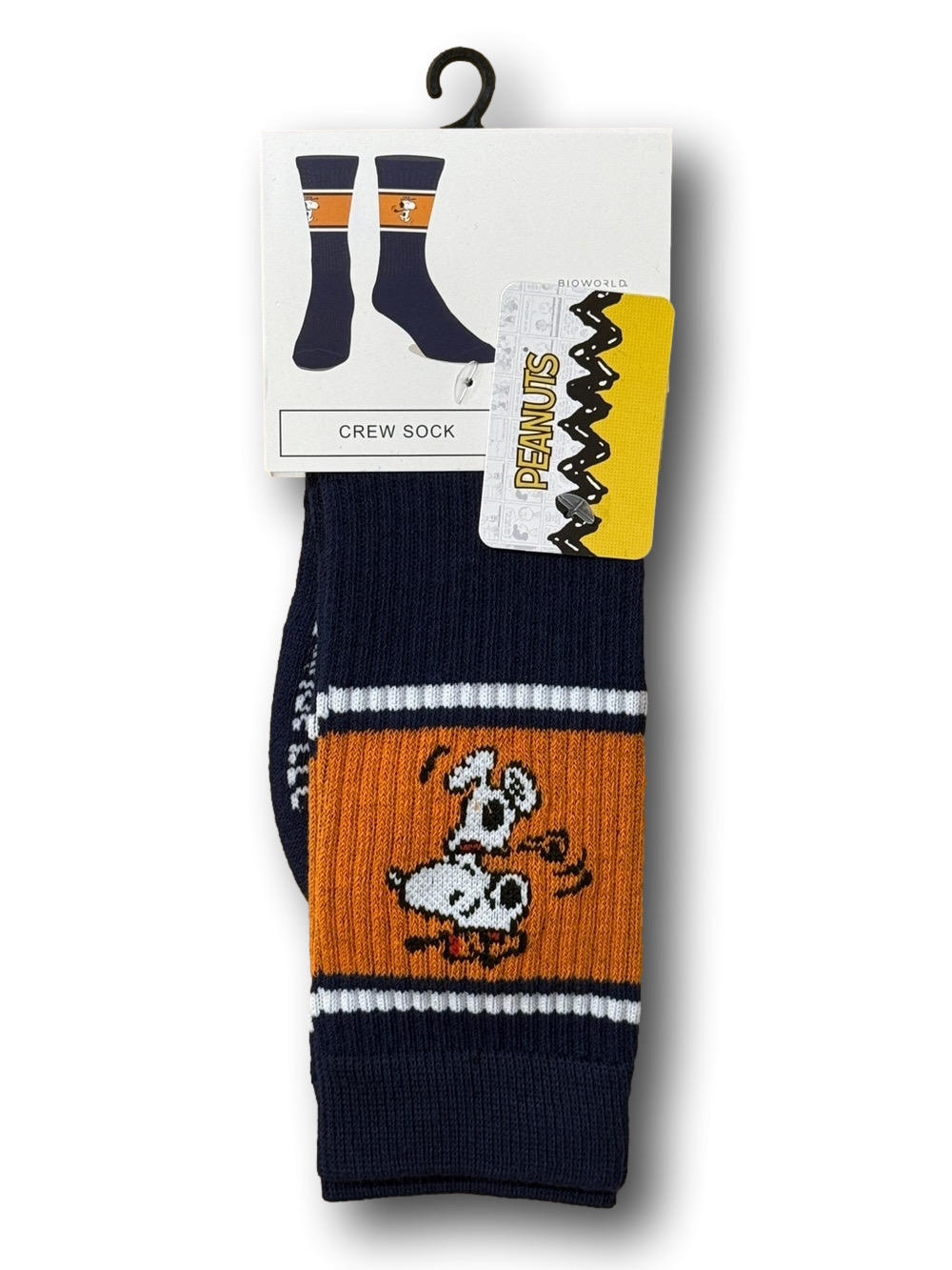 3/$20 Peanuts Snoopy Playing Golf Funny Novelty Crew Socks - NWT